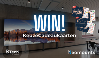 Win Gift Vouchers with B-Tech and Neomounts at Van Domburg Partners!